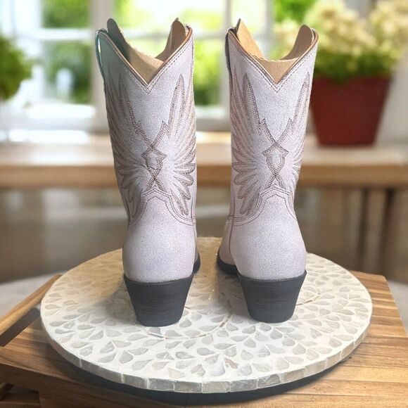 Ariat Goldie Distressed White Western Cowboy Boots Women’s 11 C Wide 10033887 - Picture 12 of 12